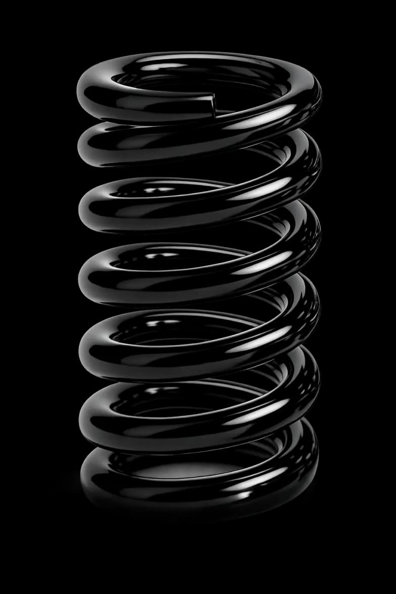 Heavy-duty hot-coiled spring
